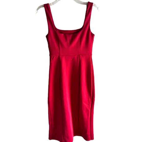 Stunning Red Love Dress Size 4 Elegant Holiday Party Mini Dress with Front Slit - Picture 3 of 7